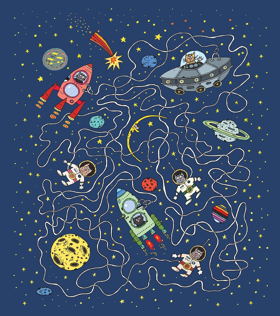 cat, cosmos, cosmonaut